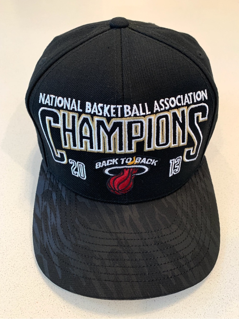 Adidas Miami Heat 2013 NBA Champions Back to Back Locker Room Strapback Hat